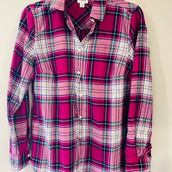 J Crew Plaid shirt size XS
